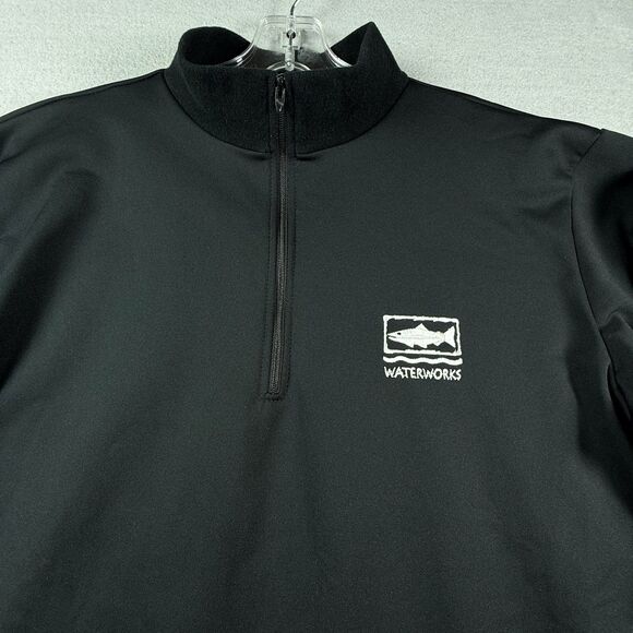 Waterworks Under Wader Wear 1/4 Zip Top Men's Large Fishing Hunting USA Made - Picture 2 of 10